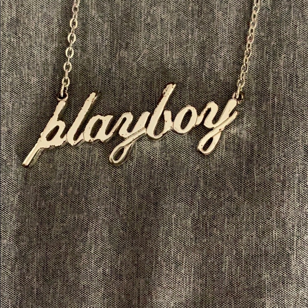Playboy Silver Logo Necklace